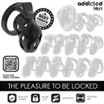 ADDICTED TOYS LOCKED - GAIOLA DE PÃNIS CRYPT SELADA 8 CM
